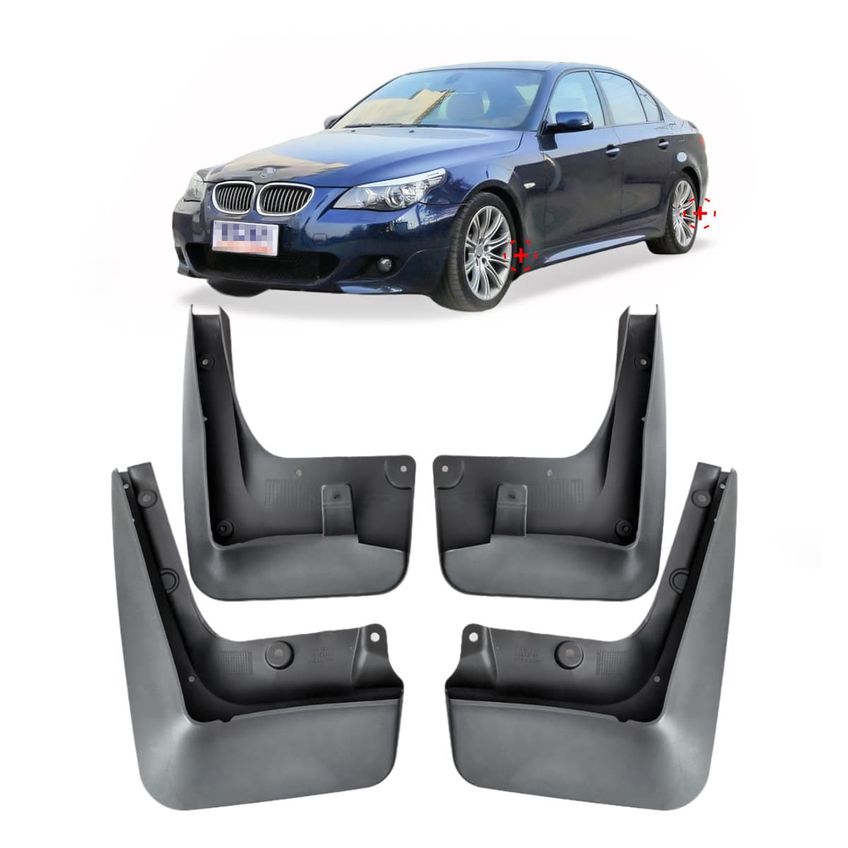 Mudguards for 2003-2009 BMW 5 Series E60 E61