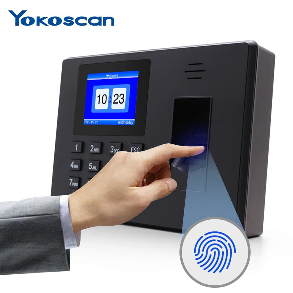 Uku F06 Fingerprint Attendance Machine Spanish Portuguese English Export Punch Card Machine Employee Check-in Time Clock