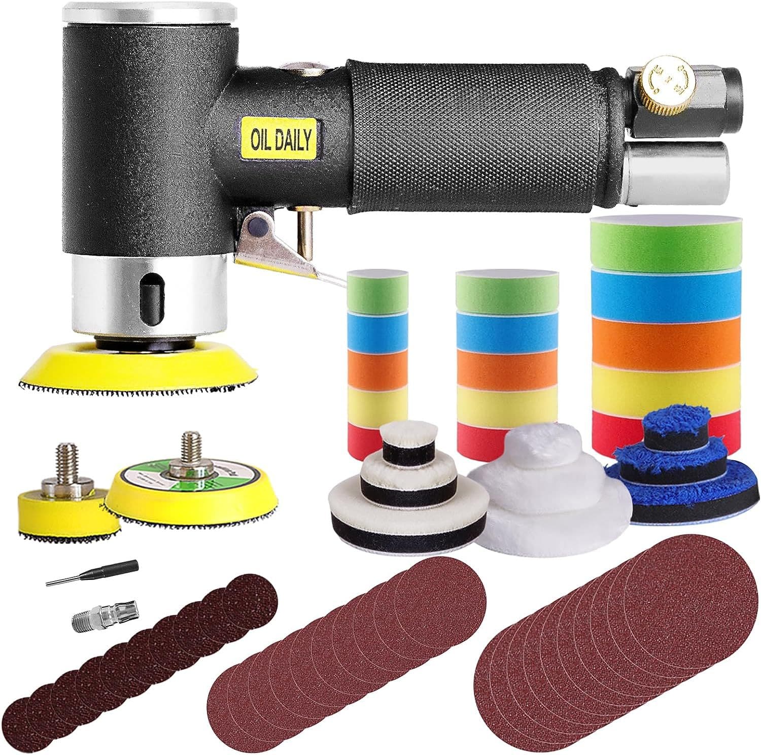 Cross-border 1-inch, 2-inch, 3-inch Pneumatic Polisher, Sander, Grinder, Car Waxing and Polishing Machine