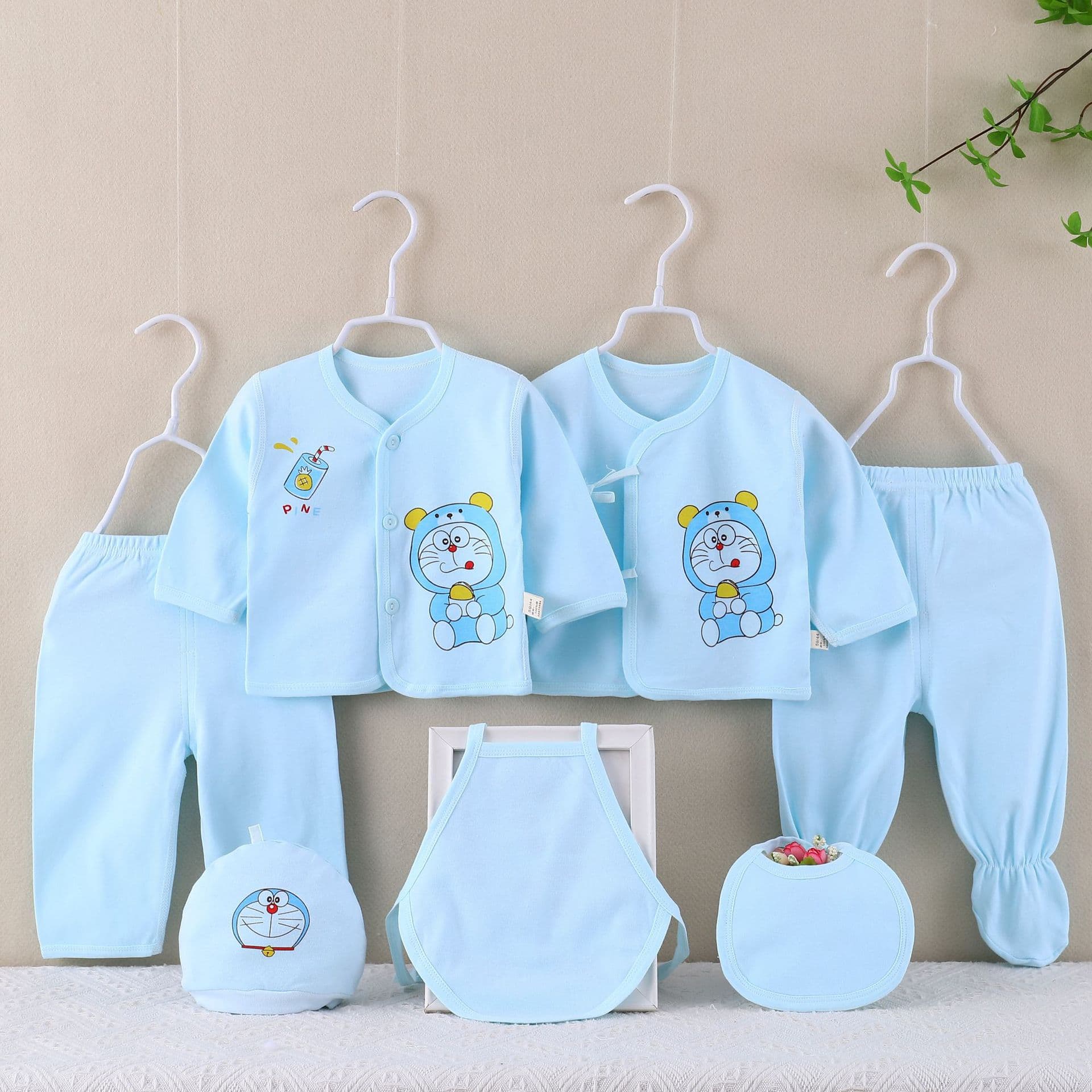 Newborn Cotton Boneless Underwear Set Baby Monk Outfit 0-3 Months