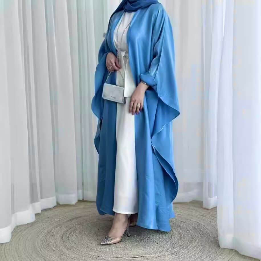 Cross-Border Fashion Elegant Cardigan Maxi Dress with White Dress Women's Two-Piece Set, Foreign Trade Stock K301
