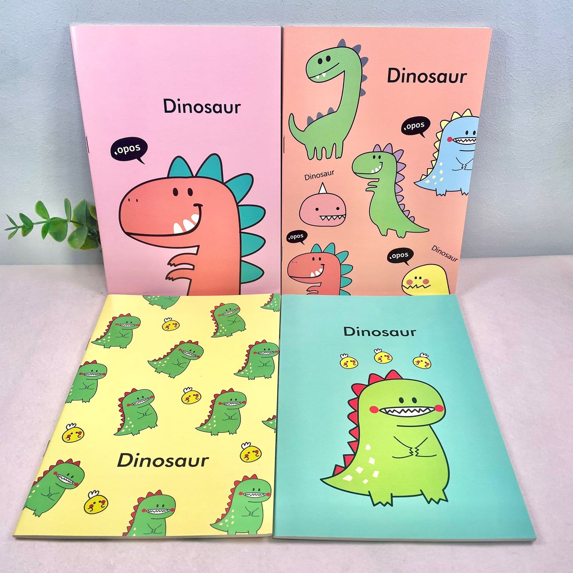 Cartoon Exercise Book Cute Animal Notebook Practice Book Thin Single-Line Book 4 Styles Children's Back-to-School Stationery Wholesale