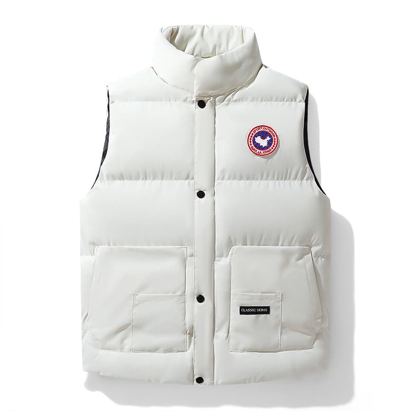 Men's Korean style trendy sleeveless cotton vest, casual cotton-padded jacket, thick