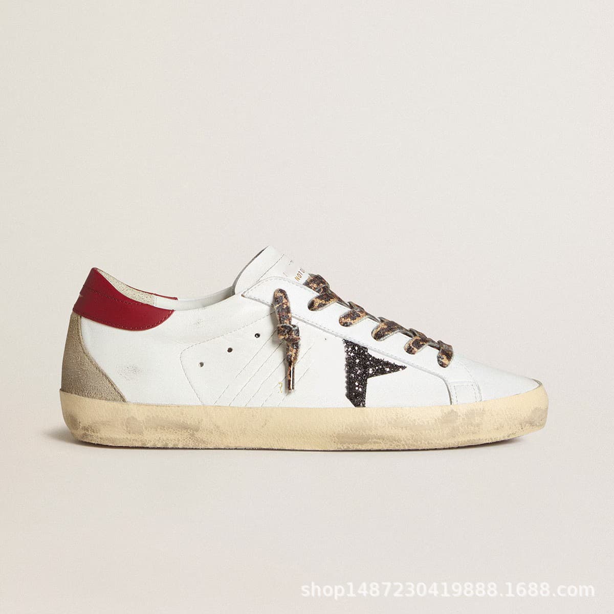 Ggdd Gooses Vintage Star Distressed Sneakers for Women, Classic New Style Men's Sneakers with Hidden Height Increase, Distressed Cowhide Retro