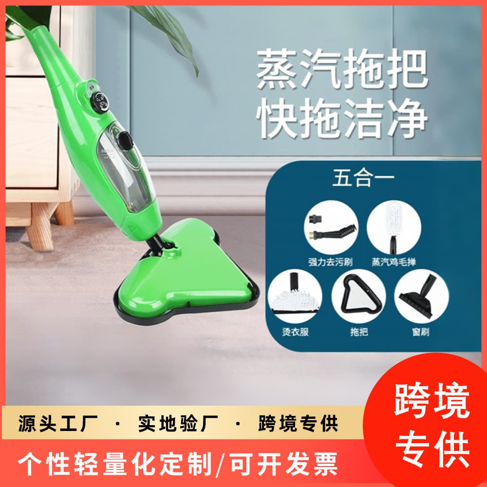 Manufacturer Sales Steam Mop Five-in-One Wet and Dry Cleaner Handheld Household Electric Floor Mop Wholesale