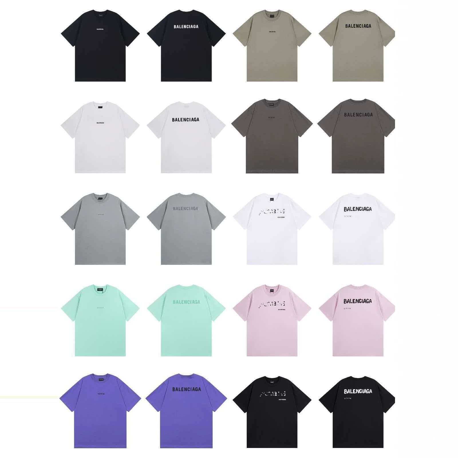 Cross-border 26SS Spring/Summer Premium Paris Style Classic Letter Logo Embroidery Print Loose Short Sleeve T-Shirt