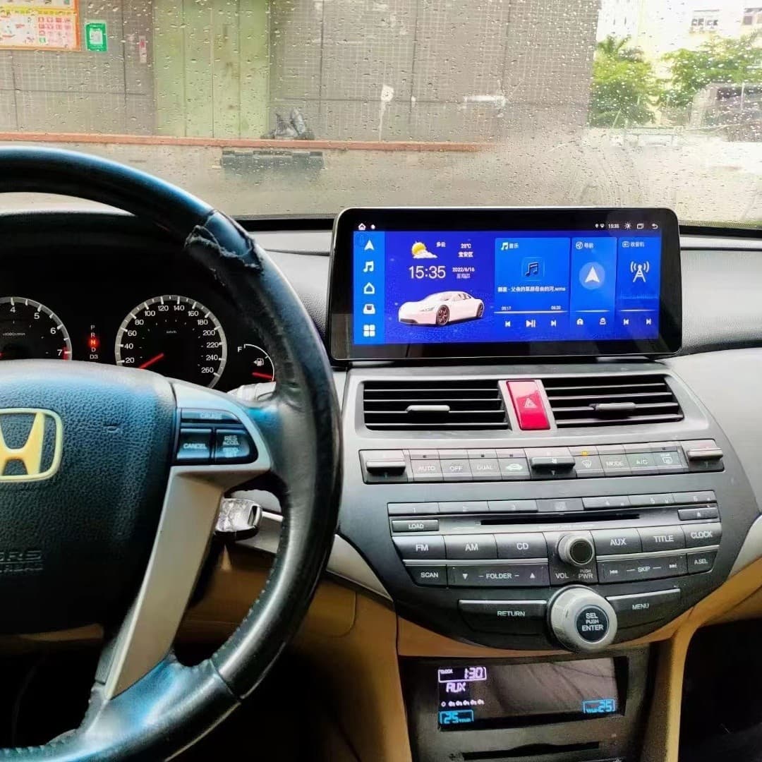 Compatible with Honda 8th Generation Accord / Crosstour 12.3-inch Android Large Screen Navigation Reverse Backup Central Control Screen All-in-One