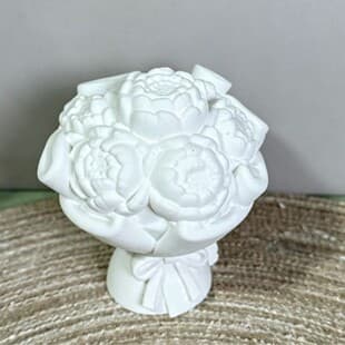 Large and Small Flower Bouquet Silicone Mold Desktop Decoration Candle Holder Plaster Candle Making Mold