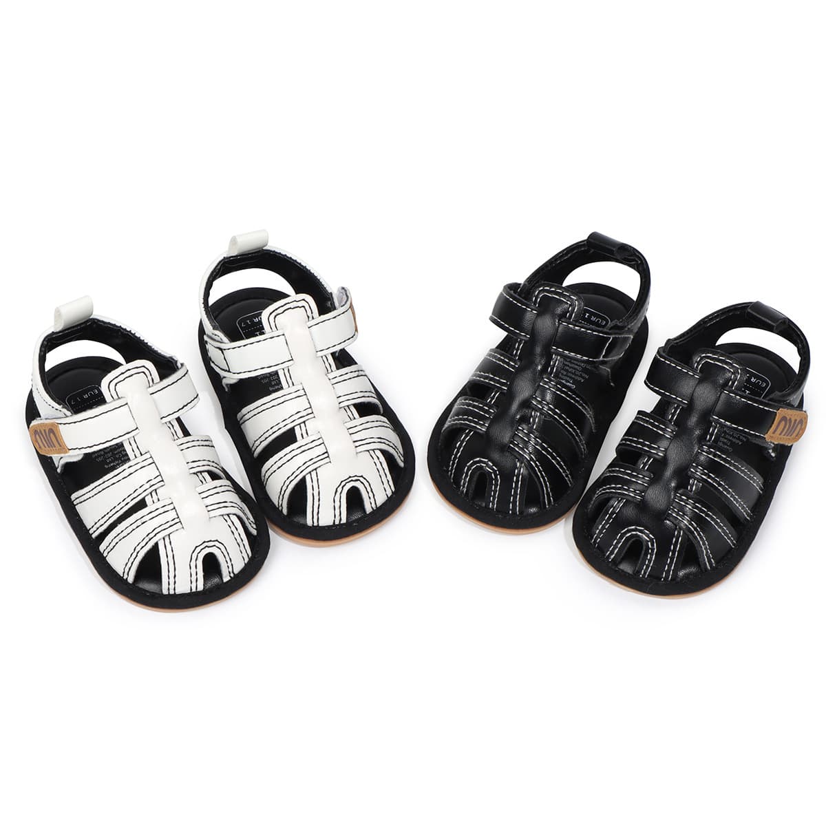 Summer 0-12 Month Baby Boy Sandals Solid Color Versatile Shoes Soft Sole Walking Shoes Non-Slip Lightweight Casual