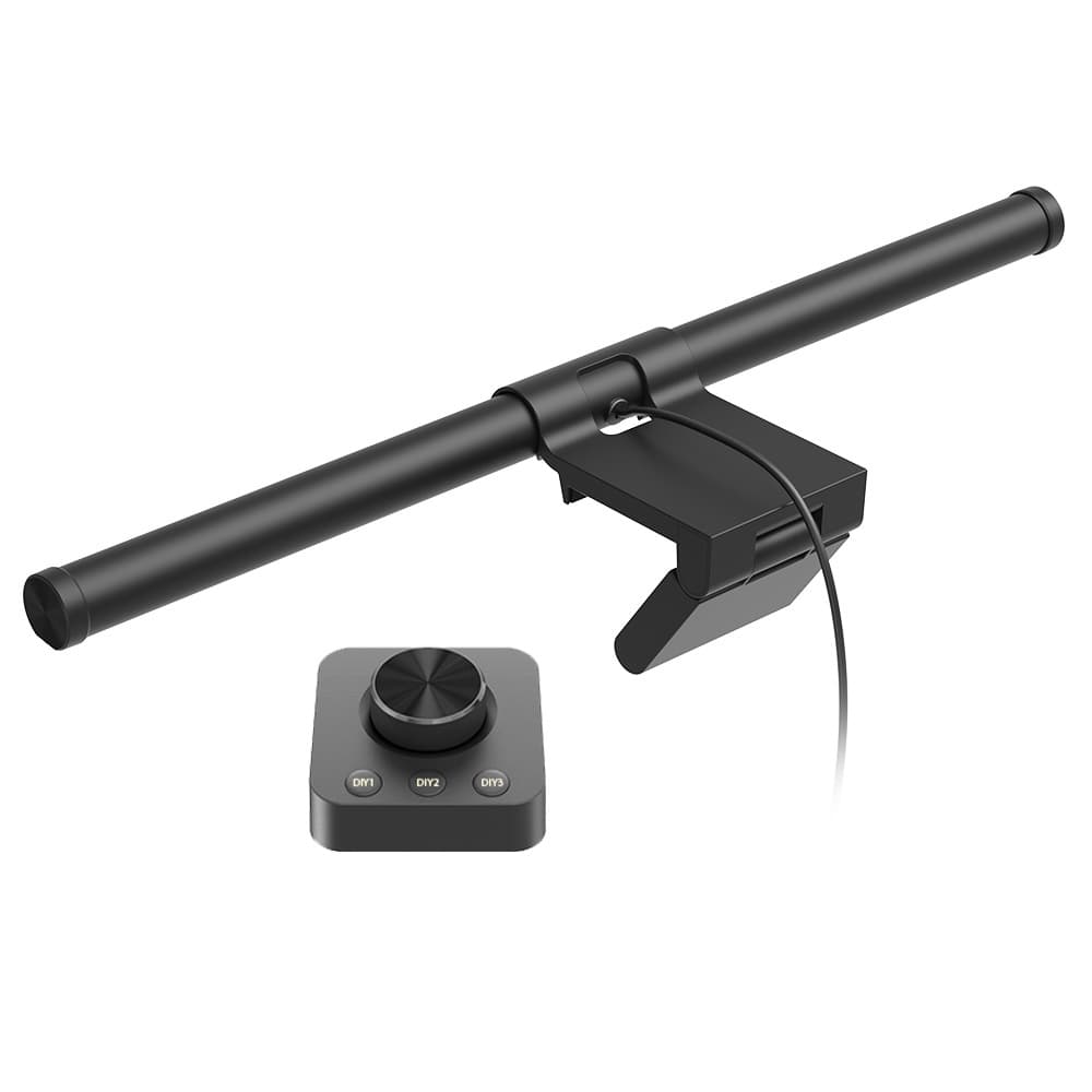 LED Monitor Light Bar with Knob Remote Control USB Powered No Glare Office Study Eye-Caring Desk Lamp