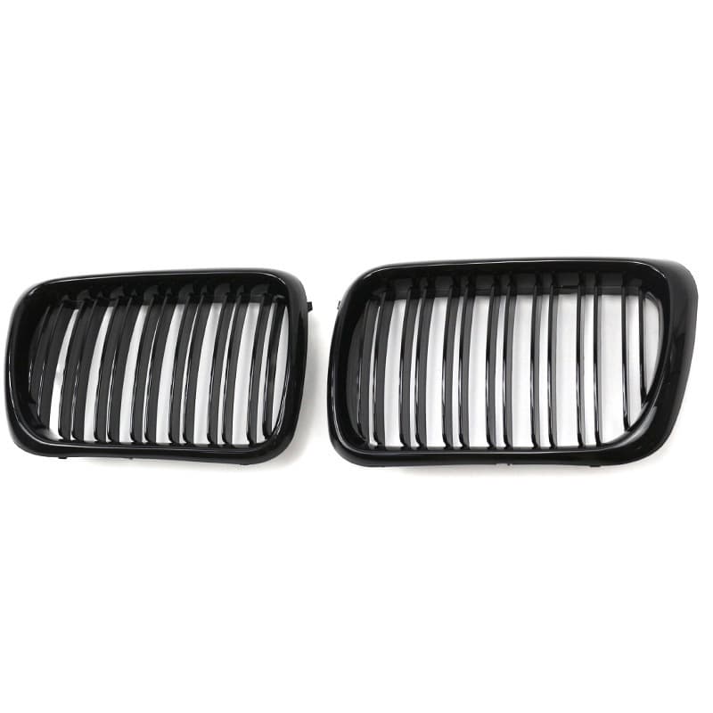Suitable for 1996-1999 Bmw 3 Series E36 Modified Single and Double Line Mesh Three-Color Front Grille Carbon Pattern Bumper