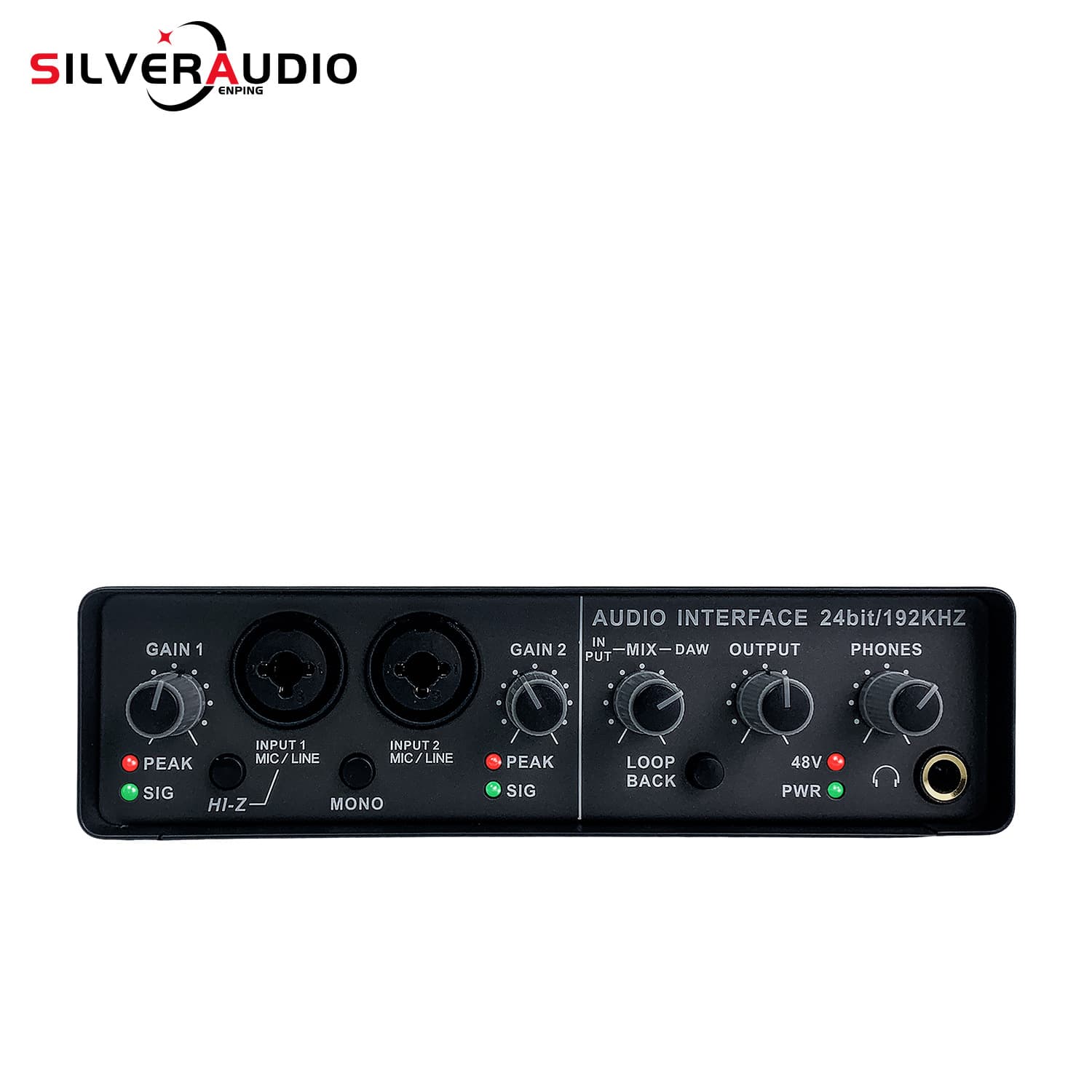 Cross-border Hot Selling Small External Professional Sound Card, Computer Driver-Free Sound Card, Mobile Live Recording Karaoke, Supports 48V