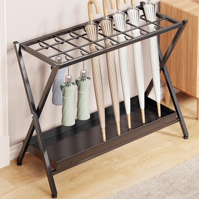 Commercial Umbrella Placement Stand with Storage, Company Umbrella Rack, Hotel Lobby Doorway Drainage Holder