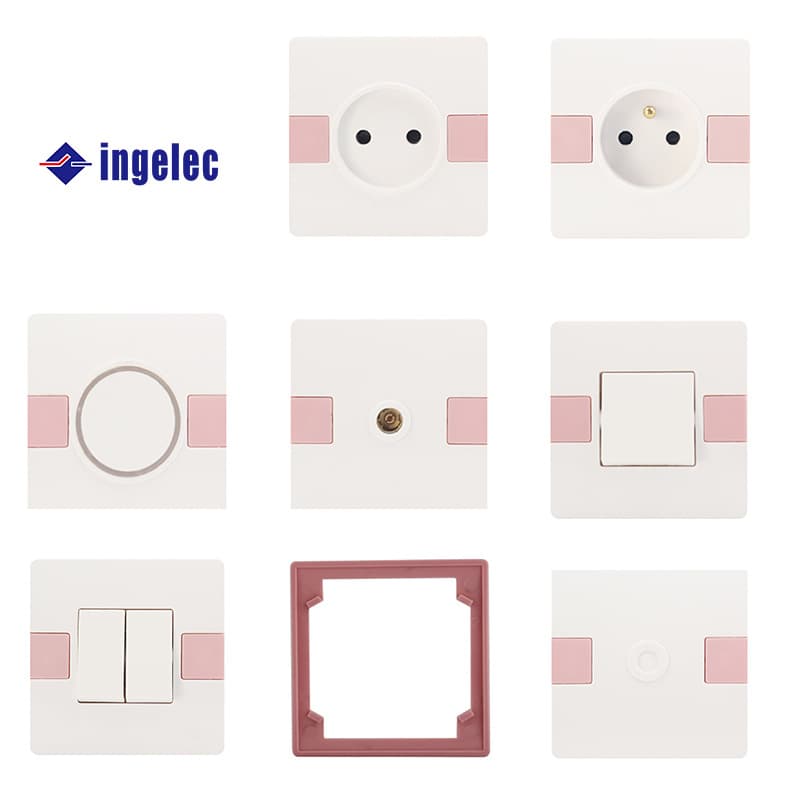 Ingelec Switch Socket One-Position Light TV Household Switch Panel Wall Switch Single-Gang Double-Gang Dual-Control