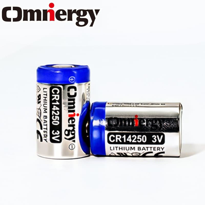 CR14250 3V 800mAh Lithium Manganese Dioxide Battery Cylindrical Cell for Smart Water Meter Gas Meter Industrial Control PLC Motherboard
