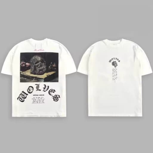Darcsport Wolf Head High-Quality Shirt Summer Fitness Sports Casual Round Neck Short Sleeve Unisex T-Shirt