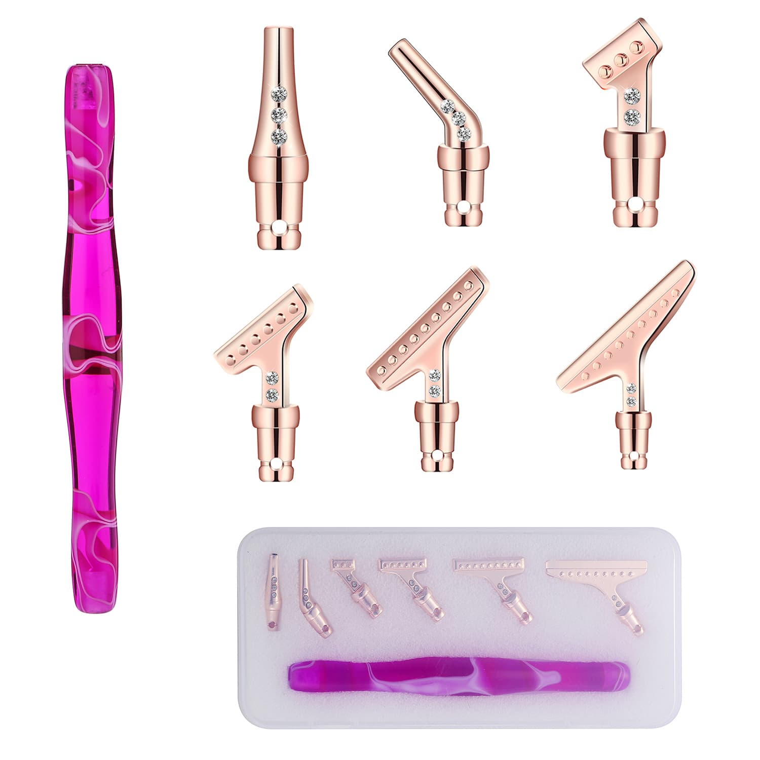 New Diamond Painting Tool Alloy Drill Pen Tip Resin Pen DIY Tool Combination Set Metal Drill Pen Tip
