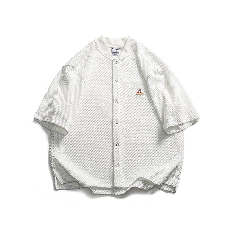 2026 new men's short-sleeved shirts, casual, high-end, light and mature style, loose shirts, tops, trendy simple men's clothing