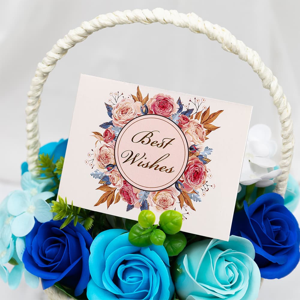 European Floral Gold-Stamped Greeting Card Bakery Business Birthday Qixi Festival Valentine's Day Wedding Thank You Card