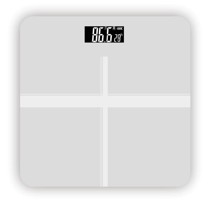 Best-selling USB Rechargeable Body Scale for Home, Advertising Gift, Factory Direct, Gradient Color Body Fat Scale