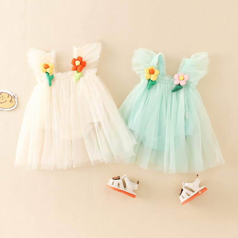 Baby jumpsuit summer new category a newborn clothes cool sleeveless sweet newborn outer wear skirt