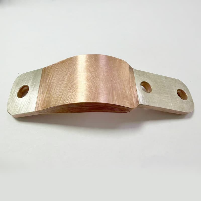Copper aluminum foil soft connection copper aluminum row nickel sheet brass steel plate polymer diffusion welding sample layer welding machine sample