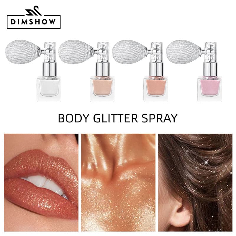 Order initiation: Foreign trade brightening glitter spray body powder highlighter mist body shimmer powder spray