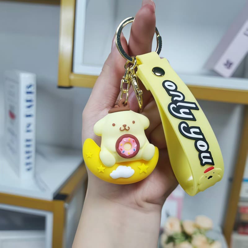 Cartoon Cute Sanrio Keychain Pendant Bag Car Keychain Accessory Claw Machine Exquisite Gift Wholesale