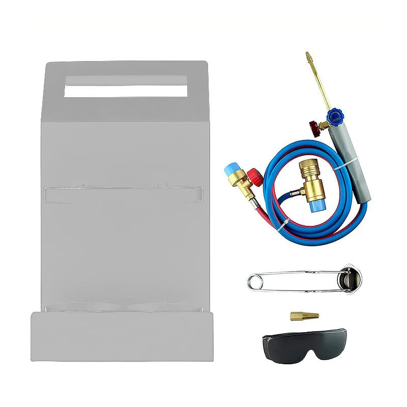 Portable All-Copper American-Style Oxygen Welding Torch with Propane Gas Torch and Stand, Cylinder-Free Welding Torch for Cross-Border