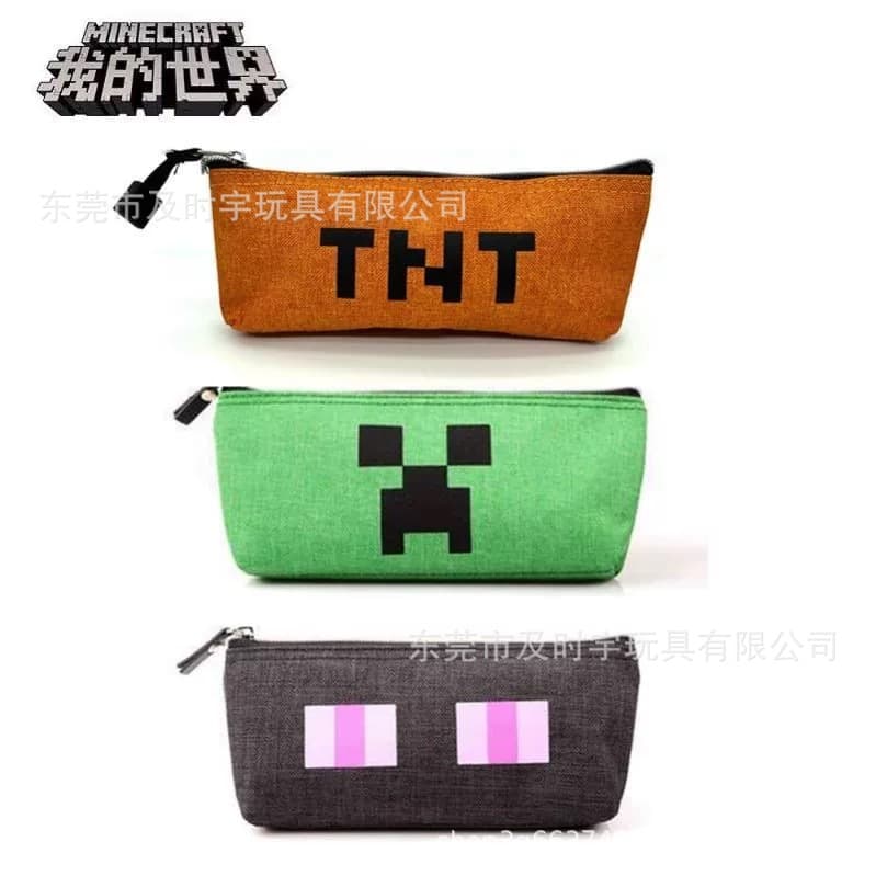 Minecraft Creeper Enderman Student Pencil Case Creative Stationery