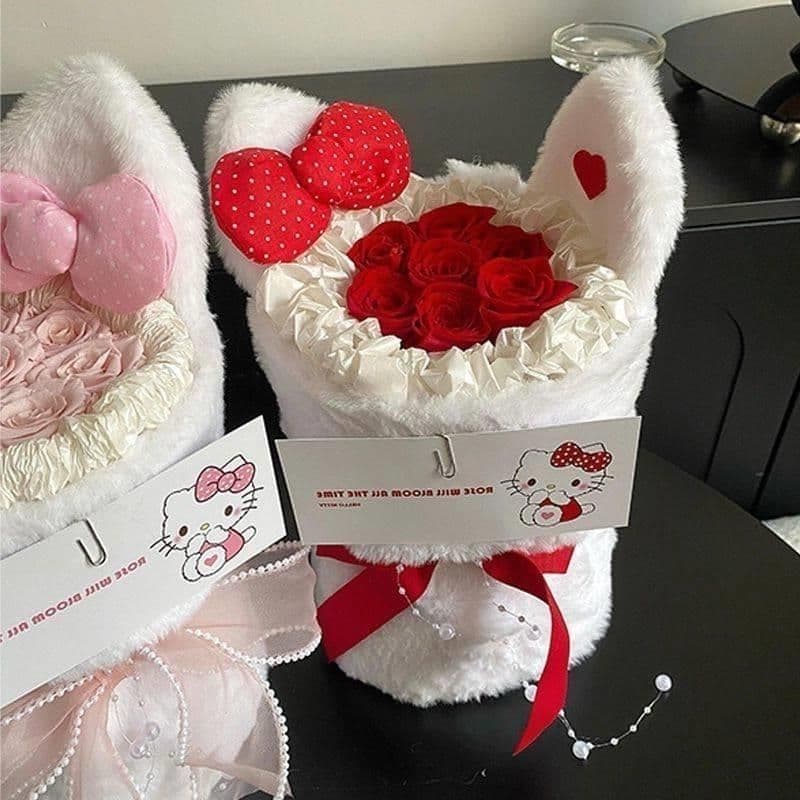 Birthday Gift for Women Valentine's Day Gift Premium Chanel-Style Bouquet Artificial Flower Bouquet for Best Friend Mother Wife