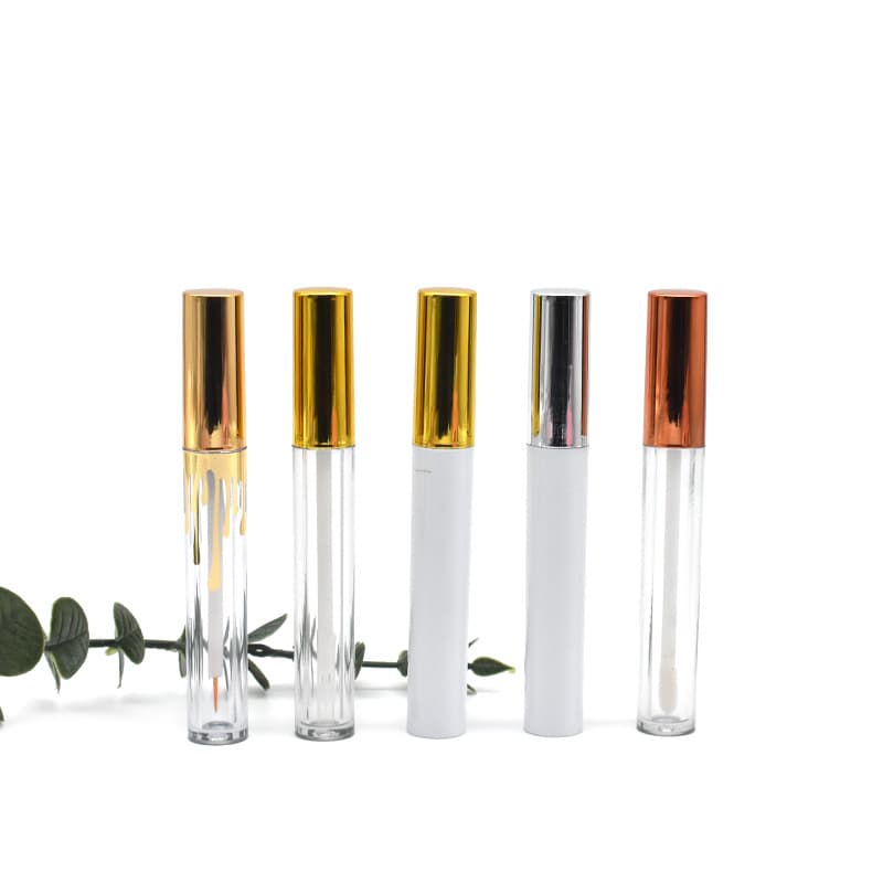 Manufacturer supplies round transparent injection molded tube, empty tube, lip gloss tube packaging material, lip gloss tube empty tube, cosmetic packaging material