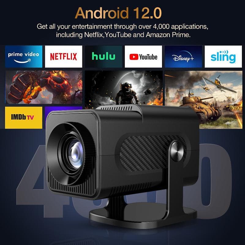 Cross-border HY320 Mini HD Projector, Android Portable Mini Home Cinema Projector, Factory Direct