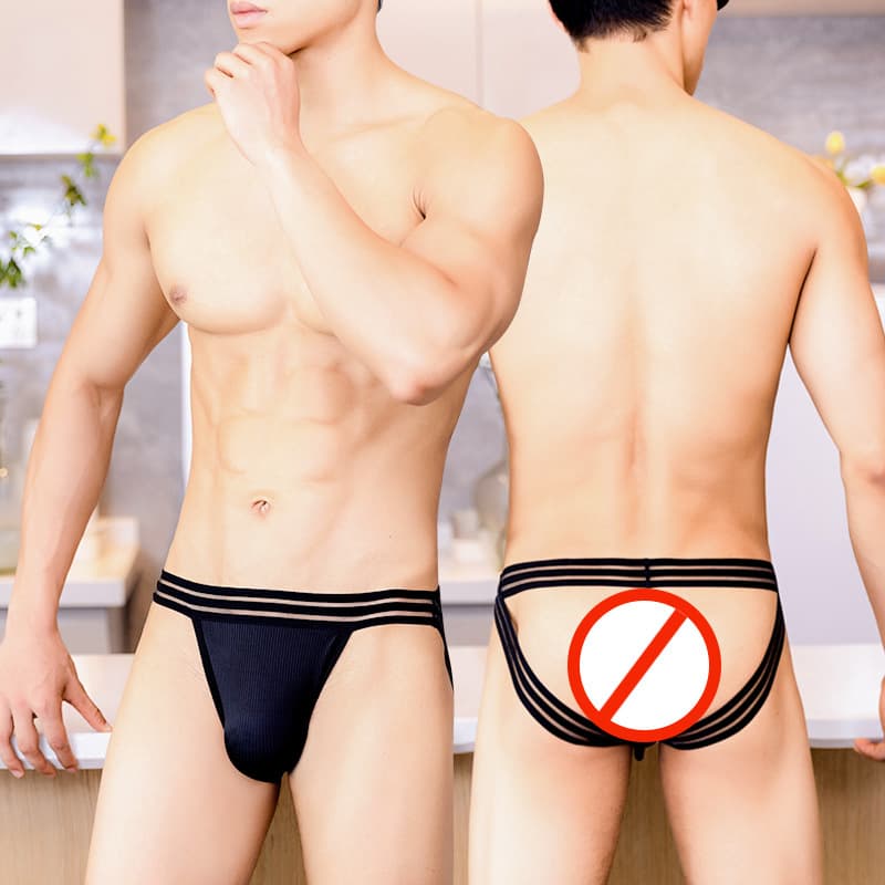 Low-waist underwear cotton men's thong sexy men's doublet summer breathable underwear low-waist underpants foreign trade hot sale