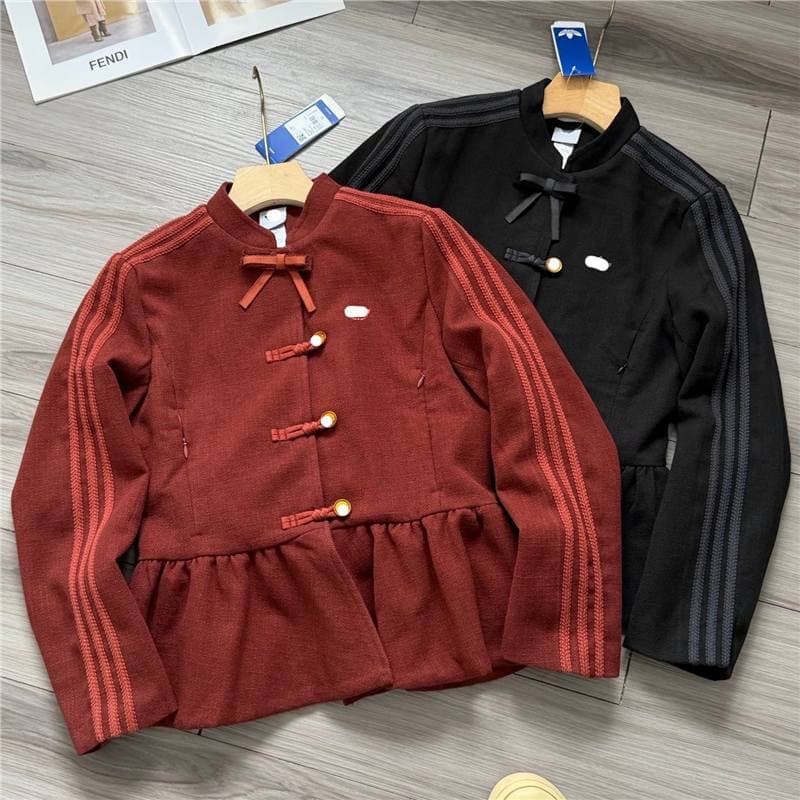 Cross-border Clover Tang Suit Women's New Autumn/Winter New Chinese New Year Bud Battle Robe National Trend Jacket Sports Short Coat