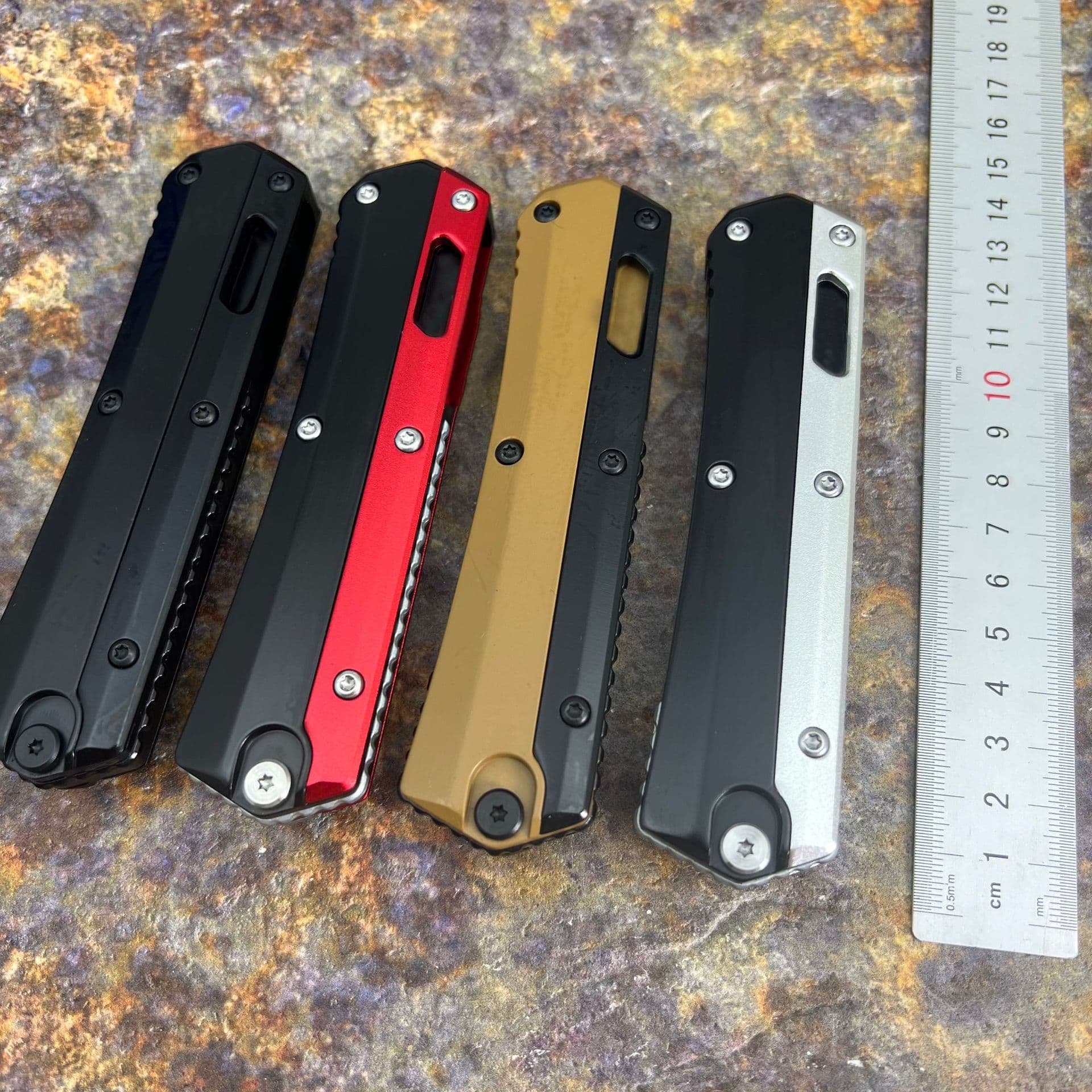 Cross-border Stock Microtech Snake God Zinc Alloy Handle, Outdoor Diving Camping Portable Multi-purpose Pocket Folding Knife