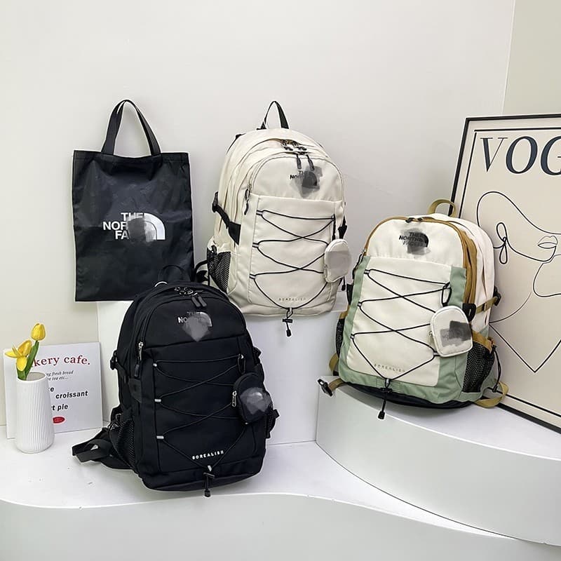 Korean trendy student backpack, male and female couple, junior high school, high school, college bag, three-in-one casual outdoor bag