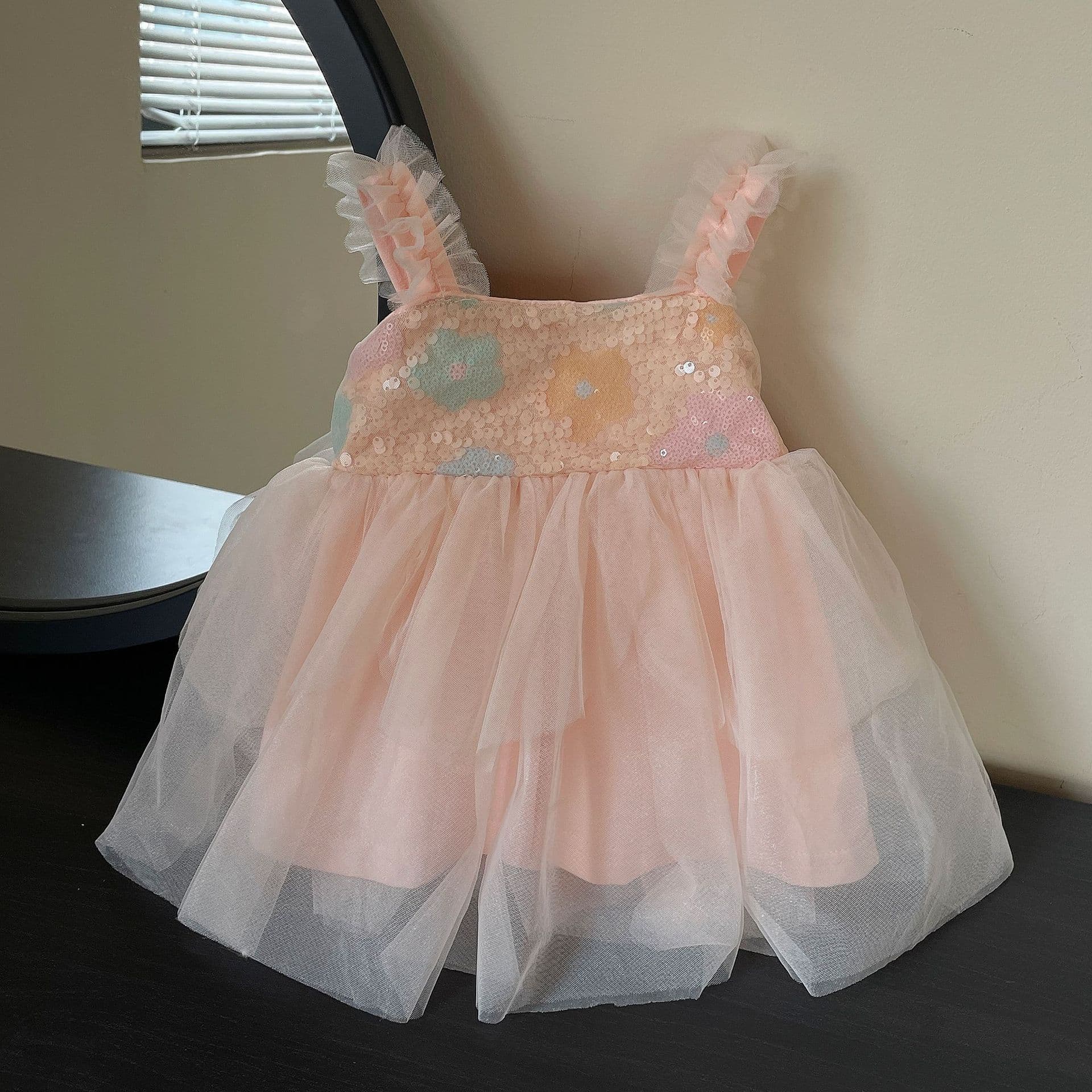 Girls Summer Dress 2026 New Fashion Butterfly Wing Tulle Dress Children Princess Dress for Girls
