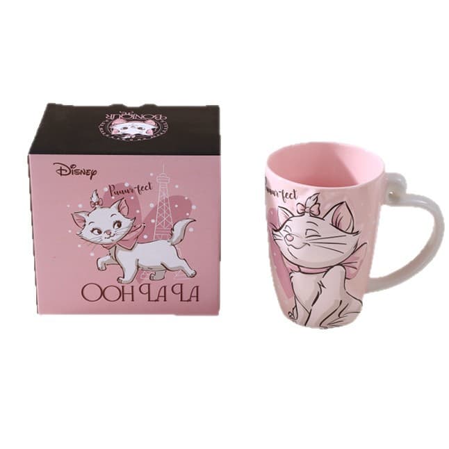 Disney Marie Cat Large Capacity Ceramic Cup Mug Milk Cup Cartoon Girly Heart Birthday Gift Water Cup