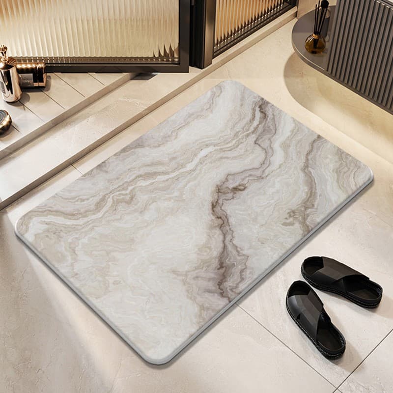 Cross-border wholesale diatom mud soft bath mat, bathroom door mat, quick-drying non-slip entrance mat