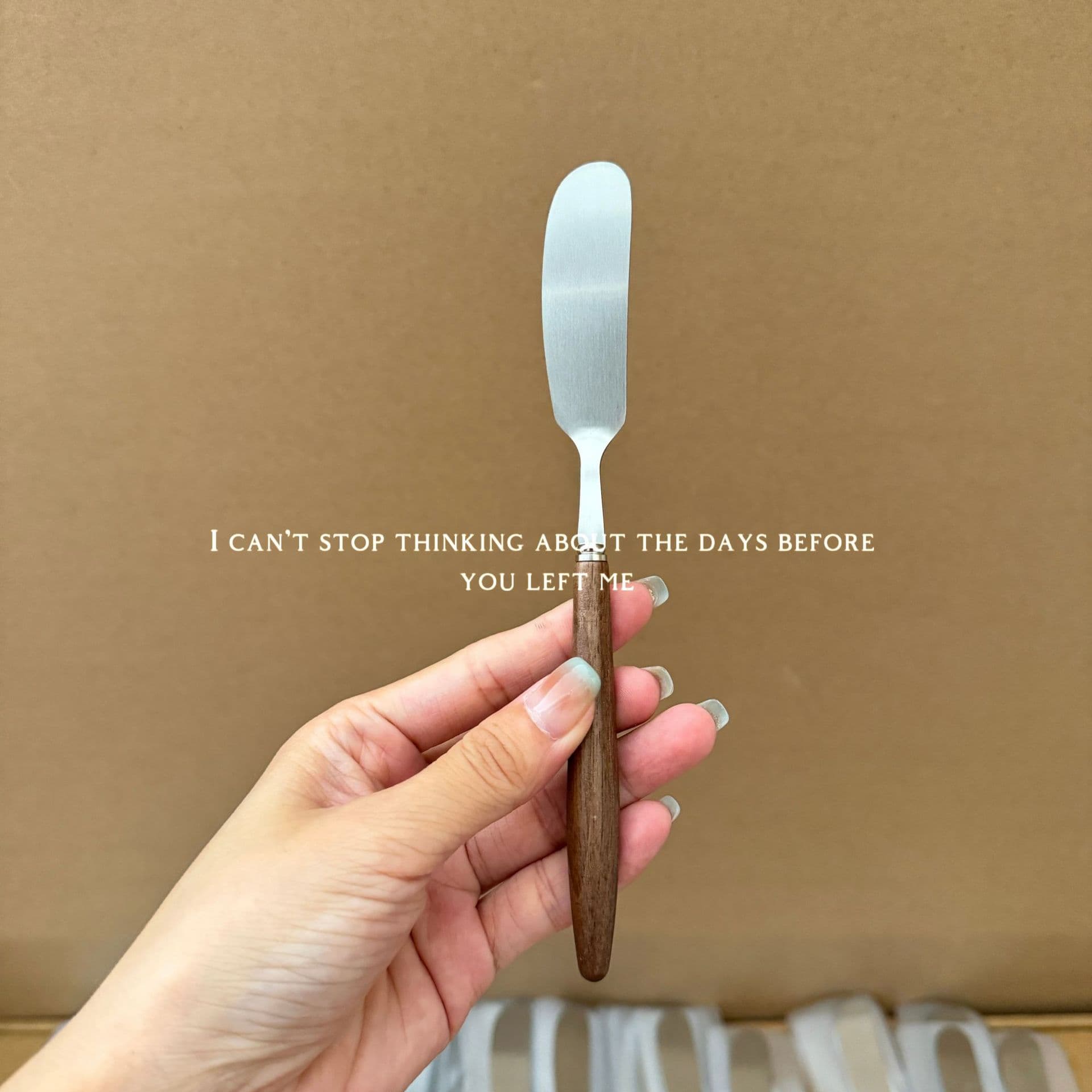 Mino Home 304 Stainless Steel Walnut Butter Spatula, Jam Spreader, Cheese Knife, Cream Knife, and Avocado Knife