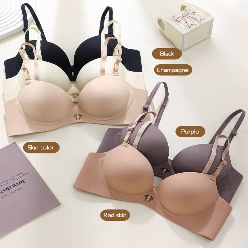 Cross-Border Original Small Bust Push-Up Soft Bra Enhances Appearance Without Underwire, Beautiful Back, Seamless, Sexy Lingerie, Anti-Sagging