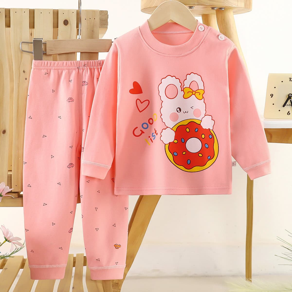 Kids' Spring/Fall Cotton Underwear Set for Boys and Girls, Thermal Underwear & Pajamas Loungewear Wholesale