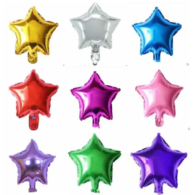 10-inch five-pointed star aluminum foil balloon wedding decoration star balloon self-sealing aluminum film balloon wholesale