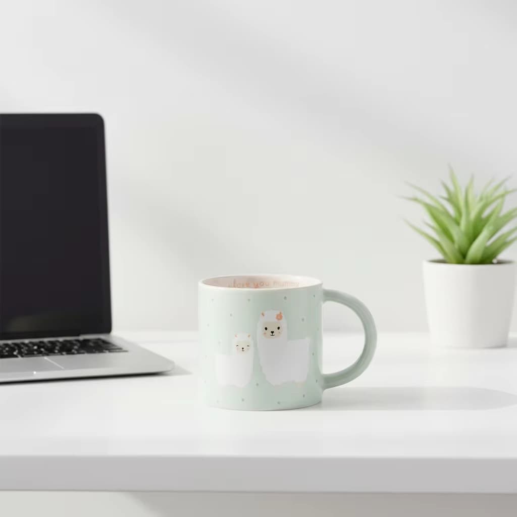 HengFei Simple Ceramic Coffee Cup Set Tray Handle Pattern Eco-Friendly Business Gift Home Decor Available