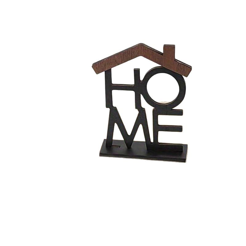 Cross-border Home Series Wooden Decorative Ornaments for Living Room Furniture, Creative Alphabet Wooden Crafts, Small Desktop Decorations