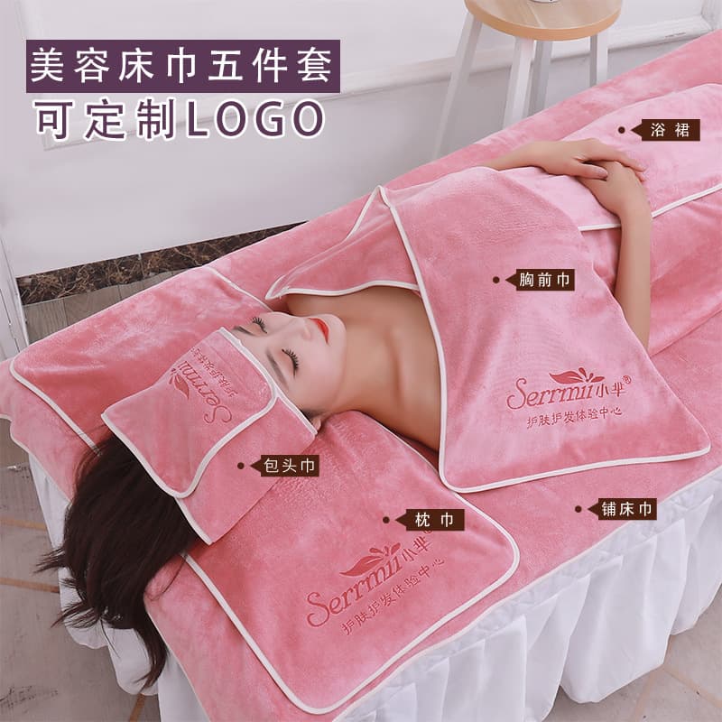 Microfiber Beauty Salon Towel Set, Hair Salon Towel, Hair Wrap Towel, Bath Towel, Bed Towel with Hole, Custom LOGO