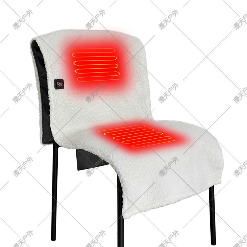 Mantian Cross-border Autumn/Winter Outdoor Camping Warm Fleece Three-Level Adjustable Temperature Flannel Camping Heated Seat Cushion