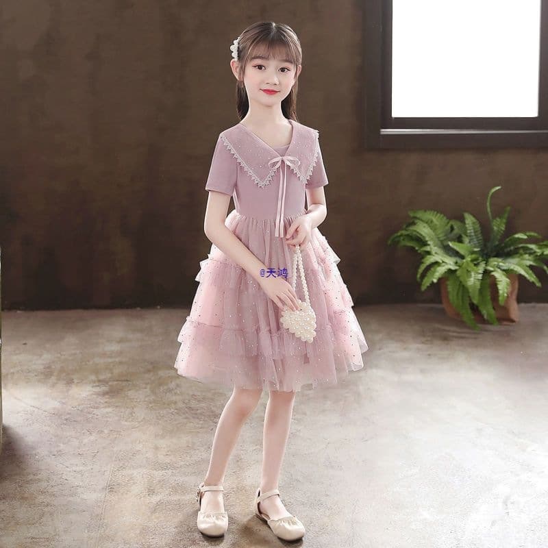 Girls Summer Dress 2026 New Fashionable Princess Dress 9 Children's Tutu Skirt 10 Girl Tulle Skirt Summer 13 Years Old