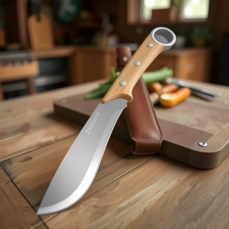 Outdoor camping knife, wilderness survival knife, household stainless steel kitchen knife, cleaver, peeler, survival knife